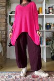 Big Softie Archie Slouch Knit Hot Pink